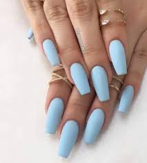 Then file them flat, file the point straight. 54 Trendy Ideas Nails Ideas Acrylic Tips Short Coffin Nails Designs Blue Acrylic Nails Long Acrylic Nails