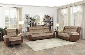 chai two tone double reclining sofa by