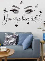 1pc Women S Eyes Wall Decals Home Decor