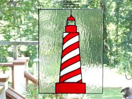 White Shoal Lighthouse Gift Stained