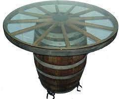 Dxww841 48 Wagon Wheel And Wine Barrel