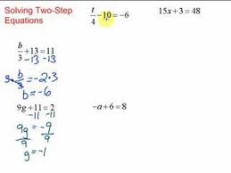Lesson 7 1 Solving Two Step Equations