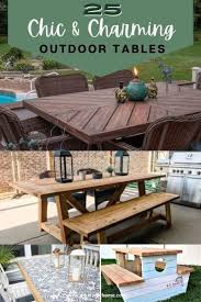 Charming And Chic Diy Outdoor Tables