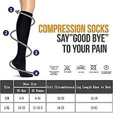 3 5 Pairs Compression Socks Women Men Best Medical Nursing Hiking Travel Flight Socks Running Fitness