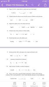Solved Balancing Equations Worksheet