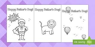 Fathers Day Card Template Colouring Design Fathers Day Card