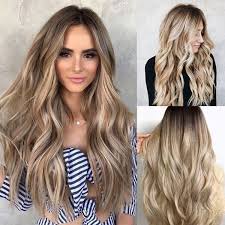 How to get hair platinum blonde. Newest Stylish Gradual Champagne Color Long Blonde Hair Gradient Blonde Long Curly Hair Mixed Colors Synthetic Wig Wish