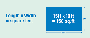 how to calculate square fooe step