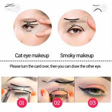 cat eye and smokey eye makeup stencils