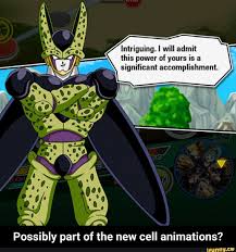 With dragon ball heroes still in production and a new dragon ball super movie set to arrive in 2022, it seems safe to assume that goku and the rest of the z. Possibly Part Of The New Cell Animations Animation Funny Dragon Cell