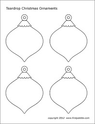 When it gets too hot to play outside, these summer printables of beaches, fish, flowers, and more will keep kids entertained. Christmas Tree Ornaments Free Printable Templates Coloring Pages Firstpalette Com