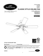 Many harbor breeze ceiling fan models come with a remote control that can be programmed to operate the unit. Harbor Breeze Fan Installation Manual
