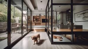 Glass Wall That Has A Glass Door