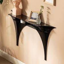 Black Entryway Table Open Storage Homary