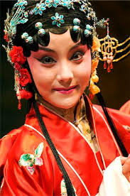 chinese theatre makeup stock photos