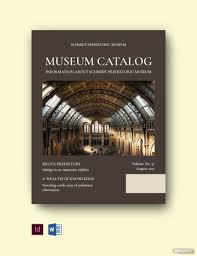 free museum catalog template