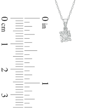 Diamond illusion gold bullet pendant italian chain necklace. Diamond Accent Dainty Solitaire Pendant In 10k White Gold Zales
