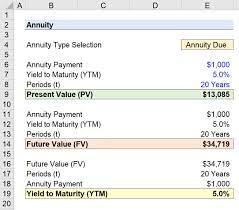 annuity present value pv formula