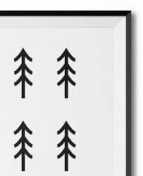 Minimal Icon Print Modern Print Tree