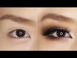 smokey eye makeup for hooded or asian