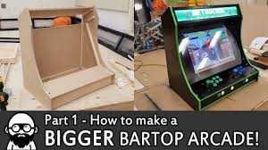 bigger bartop arcade build holbrook tech