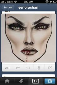 Vampire Halloween Makeup Face Charts Makeup Face