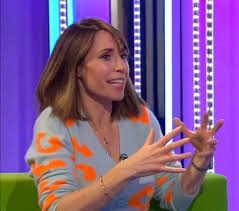 And things were no different on wednesday evening, when she rocked a chic slip skirt and cosy jumper on the programme. The One Show Host Alex Jones Announces Third Pregnancy Live On Air Mirror Online