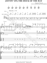 the dock of the bay guitar tab in g