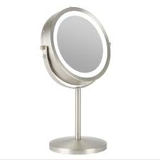Everly Quinn Weddle Double Sided Glam Lighted Magnifying Makeup Shaving Mirror Reviews Wayfair