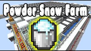 minecraft auto powder snow farm you