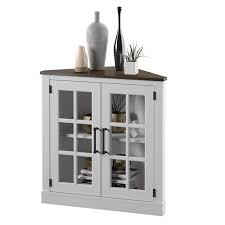 twin star home white accent cabinet