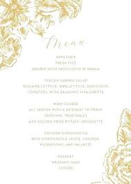 How To Write Wedding Menu Card Template For Format Resume