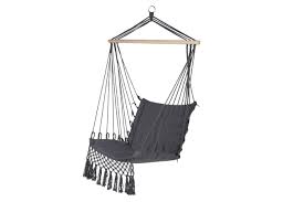 Shop great deals on swing hammocks. 909 Outdoor Hanging Chair For Indoor And Outdoor Hammock Swing Chair In Cotton And Wood Foam Cushion 115 X 60 X 90 Cm Grey Buy Online In Cayman Islands At Cayman Desertcart Com Productid 122134339