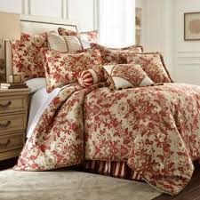 Mount Rouge Comforter Set In Rustic Red
