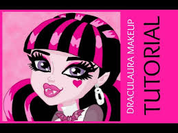 draculaura monster high makeup tutorial