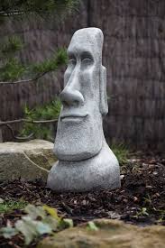 Male Easter Island Head Stone Garden