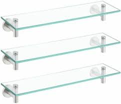 8 x 31 inch floating glass shelf kit