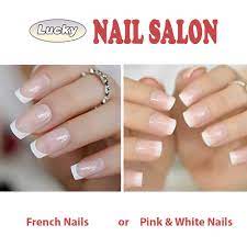 french manicure and pink white nails