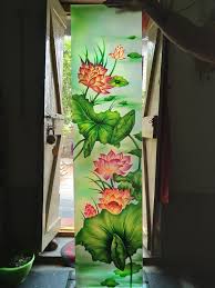 Painting Designs Etched Glass Door