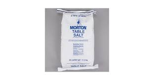 morton 25 lb bulk non iodized table salt