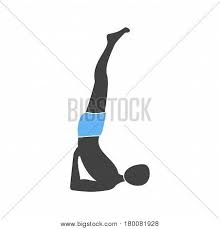 And stand in a split stance. Shoulder Stand Icon Vector Photo Free Trial Bigstock