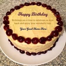sister name birthday cake edit free