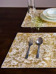 Gold Cotton Table Mats