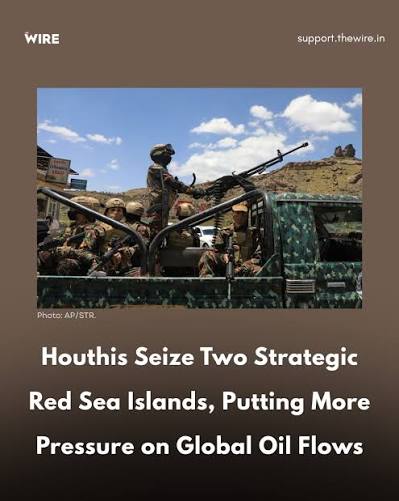 Yemen's Houthi rebels have seized the strategic islands of Greater and Lesser Hanish in the southern Red Sea, bolstering the Iran-backed rebels' ability to control a key maritime shipping route. Houthi officials