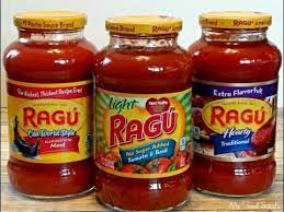 homemade ragu or prego spaghetti sauce