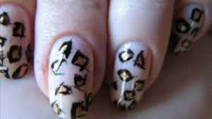 leopard print nail decoration nails