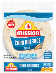 mission carb balance soft taco flour
