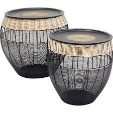 Ethnic Side Tables African Drums
