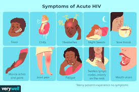 hiv symptoms at each se of the disease