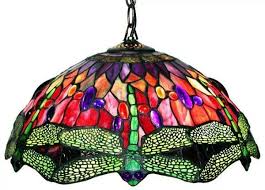 tiffany style dragonfly stained glass
